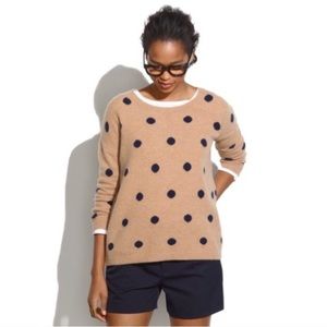 Madewell Dotted Crewneck Merino Sweater